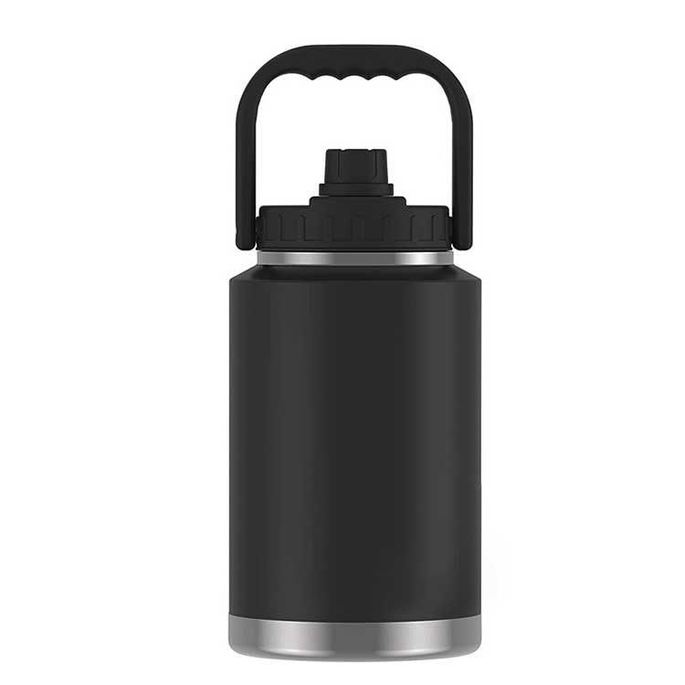 2 in 1 functional 64oz insulated water bottle