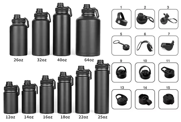 stainless steel water bottle custom