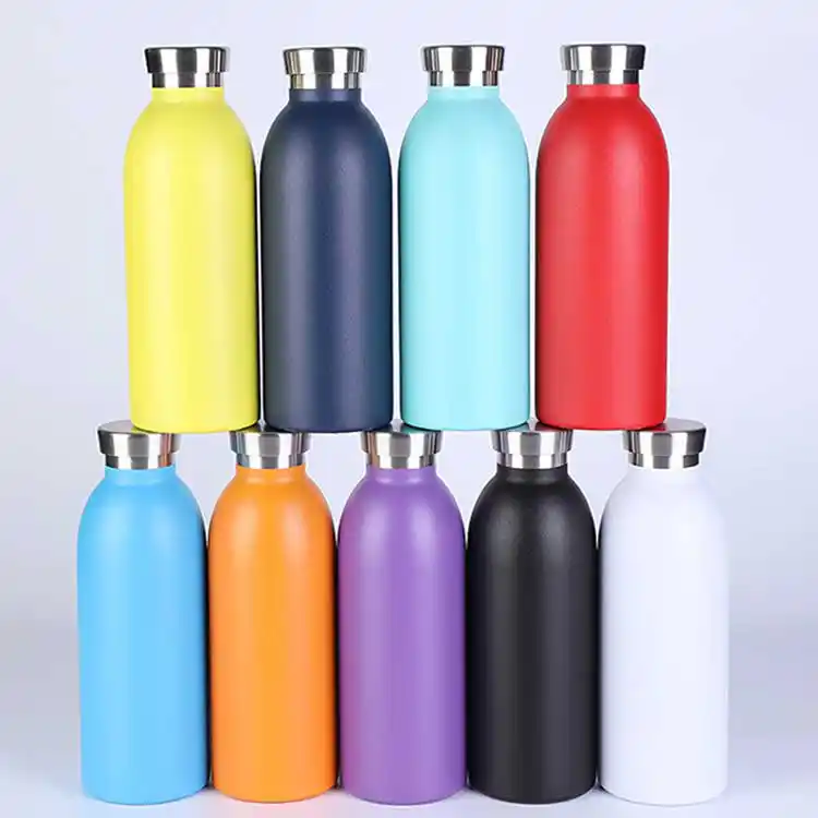 insulated drink sport stainless steel water bottle