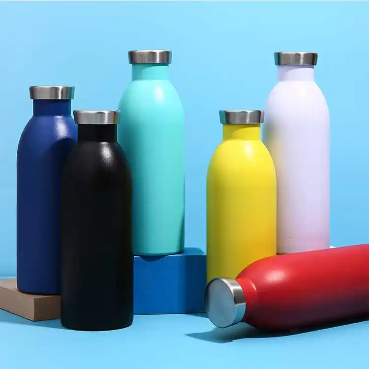 stainless steel hot drinking sports water bottle