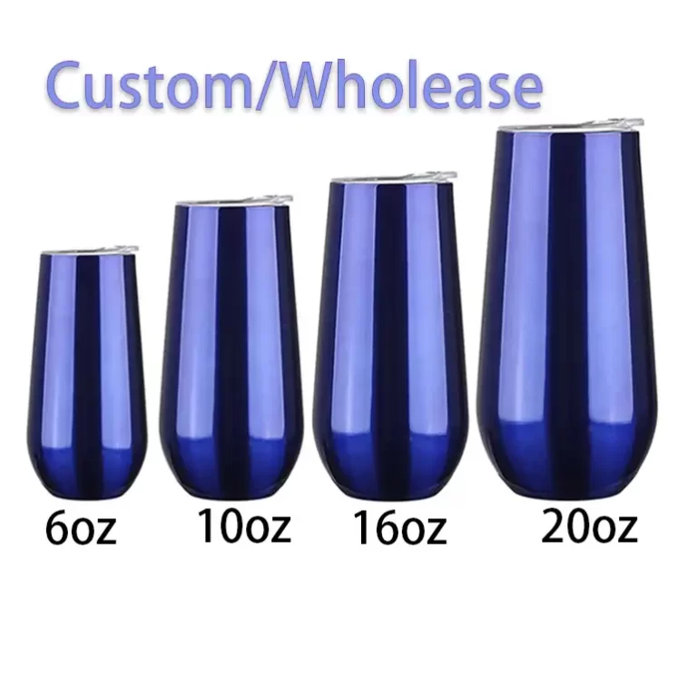 6 oz 16 oz insulated flute tumblers